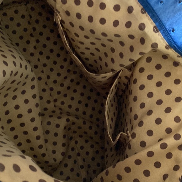 Sale! 🛍️Ostrich Embossed Azure Tote - Picture 11 of 15